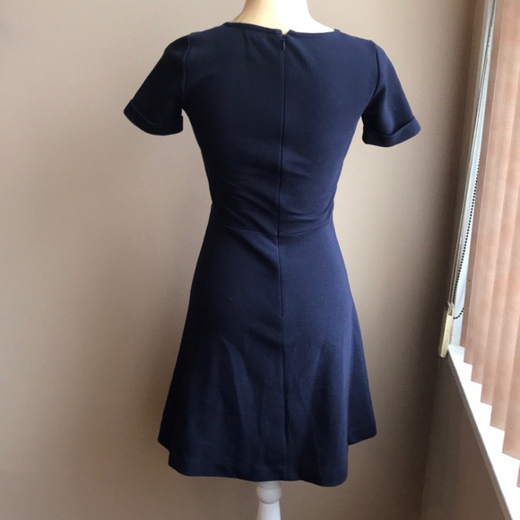 J crew Ponte fit & flare dress Sz 00 - Picture 6 of 7